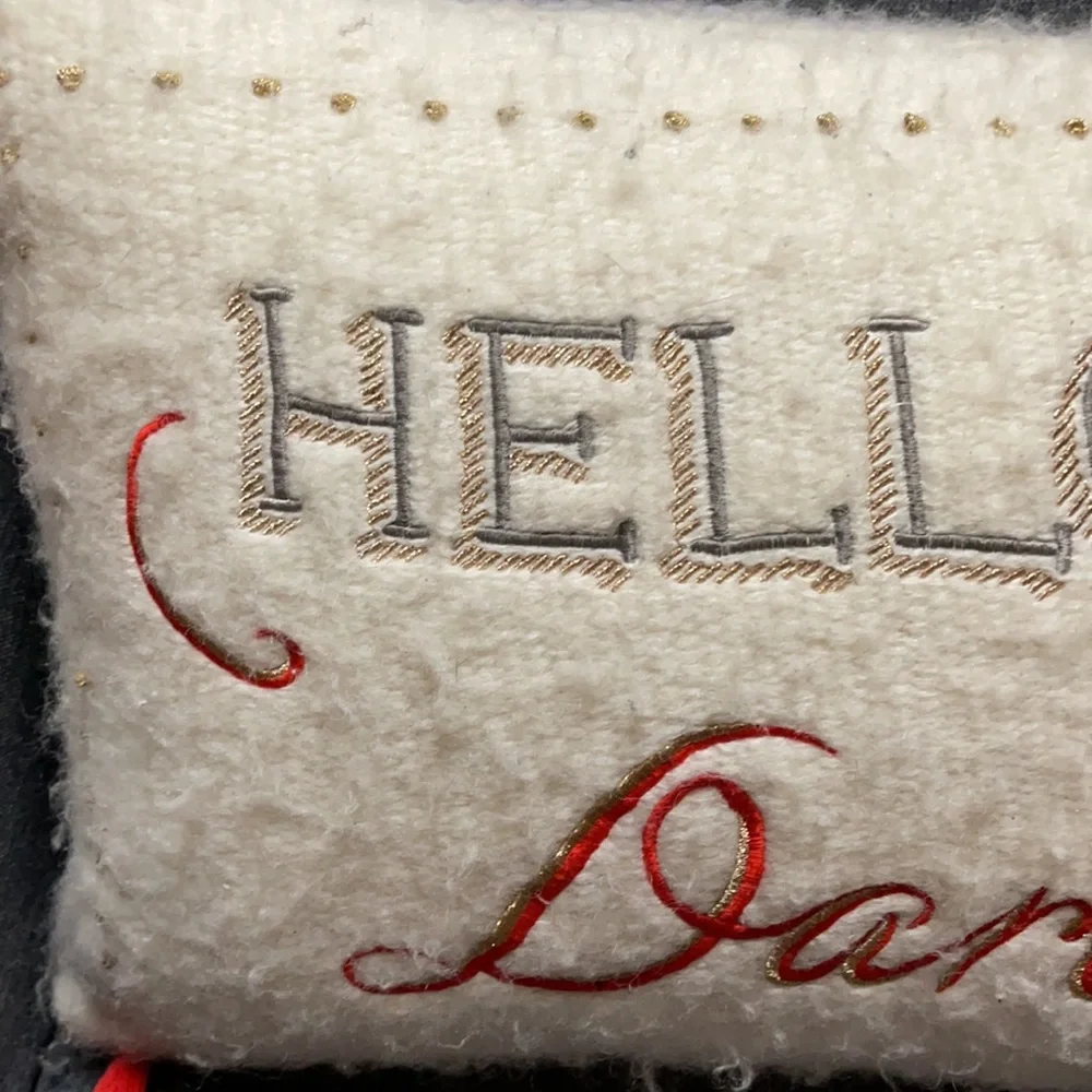 Anthropologie Merry Sentiment: Hello Darling Pillow